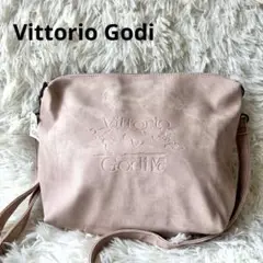 Vittorio Godi ピンク ショルダーバッグ ロゴ型押し 未使用品