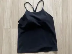 ユニクロ　クレープジャージーブラキャミソールM