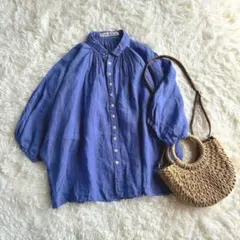 【専用】美品 大人気 ブロカント リネン ブラウス 5分袖 ２枚セット