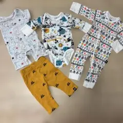 ベビー服ムーミン　4点セット　50〜70