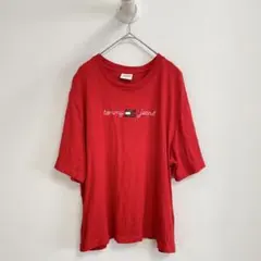 TOMMY JEANS トミージーンズ Tシャツ 真っ赤 y2kのサムネイル