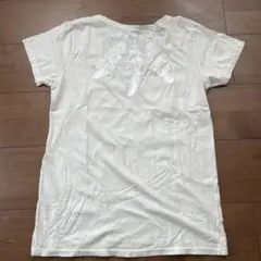 goa アイボリー 羽刺繍 半袖Tシャツ ポケット付きのサムネイル