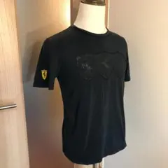 メンズ【美品 Ferrari フェラーリ】M 黒 T 跳馬 ティフォシ PUMA