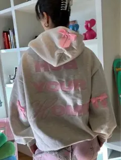 グレー　パーカー　xsサイズ　裏起毛