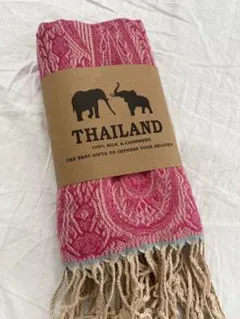 ストール　タイシルク&カシミア100% パシュミナ