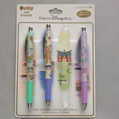ディズニーシー、ダッフィーアンドフレンズ ボールペン 3本 【新品未使用】