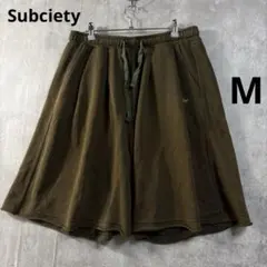 サブサエティ　スウェット　カーキ 緑 ハーフパンツ Mサイズ　短パン　夏のサムネイル