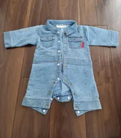 CROISSANCE BEBE デニムロンパース 70