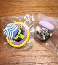 パワーパフガールズきゃらまかろん&ライトクリップ　モジョ・ジョジョ 2個セット