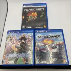 【３本セット】PSVITAソフト　マインクラフト デモンゲイズ 他　セット⑥