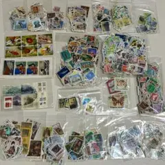 使用済切手コレクション 多数　日本・海外　260g