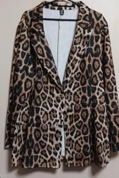ヒョウ柄ブレザージャケットレオパード柄ジャケットレオパ柄豹柄JKd.i.a系