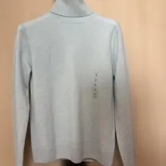 ユニクロカシミヤ タートルネックセーター 62 Blue