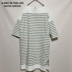 【A DAY IN THE LIFE】ボーダーカットソーワンピース　チュニック