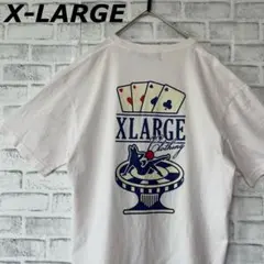 【入手困難】エクストララージ　刺繍ロゴ入り半袖Tシャツ　トランプ