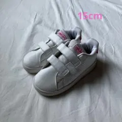 adidas ピンクスニーカー 15cm