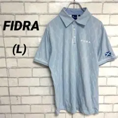 FIDRA フィドラ　ポロシャツ　青　水色　ブルー　ゴルフウェア　爽やか　Lのサムネイル