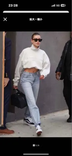 alexander wang ホワイト クロップドスウェット