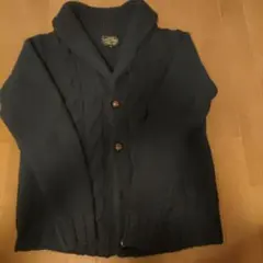 美品 UNITED ARROWS ウール100 ショールカラーニットカーディガン