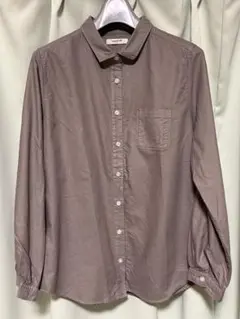 studio CLIP 長袖シャツ カーキ ベージュ