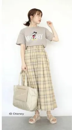 しまむら terawear emu てらさん フロントボタンチェックスカート