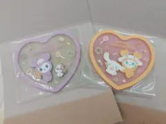 TWICE クリアラバーコースター2枚セット サナ　ジヒョ