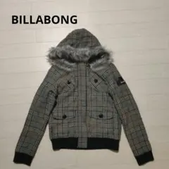 BILLABONG ビラボン フード付チェックブルゾン
