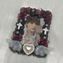 【No.136】ホイップデコ B8 トレカケース クリアブラック 黒 地雷系