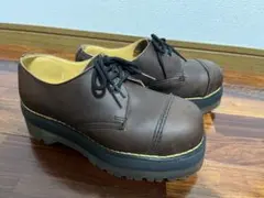 Dr.Martens 厚底３ホールシューズスチールトゥ　UK4 England製