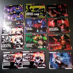 仮面ライダー スクラッチカードダス ガヴ ギーツ ゼッツ クウガ ビルド オーズ