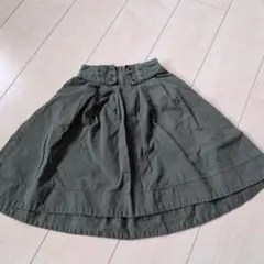 MPS オリーブグリーン フレアスカート　120