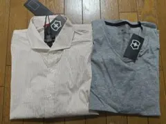 VICTORINOXヴィクトリノックス 長袖シャツ+半袖Tシャツ 2枚セット新品のサムネイル