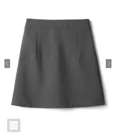 GRL インパン裏地付き台形ミニスカート[at1531] グレー