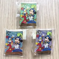 【ディズニーリゾート】ディズニーシー 2周年☆非売品 ピンバッジ 3個セット