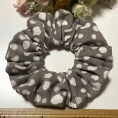 ハンドメイドシュシュ☆コーデュロイレオパード