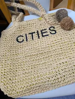 sunny house　近藤千尋　 刺繍入り ペーパー素材 バッグのサムネイル