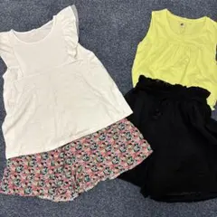 ユニクロGUタンクトップ2点夏ボトムス2点セット