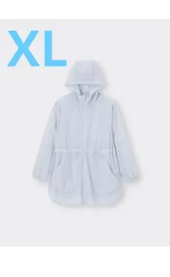GU フーデッドブルゾン ライトブルー XLのサムネイル