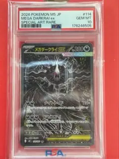 PSA10】ポケモンカード メガダークライex SAR M5 114/081 - メルカリ