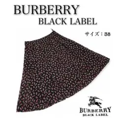 BURBERRY BLACK LABEL フレアースカート　総柄 レース生地のサムネイル