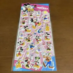 ディズニー　ミッキー　ミニー　ドナルドぷっくりシール