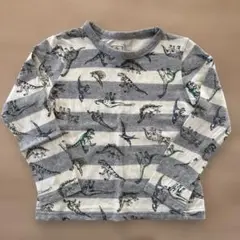 恐竜柄 長袖カットソー 120cm