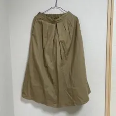 チノスカート GU ロングスカート プリーツ入り
