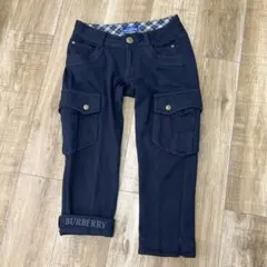 BURBERRY BLUE LABEL ネイビー ハーフパンツ