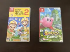Switch ソフト　2点セット　星のカービィディスカバリー　マリオメーカー2のサムネイル