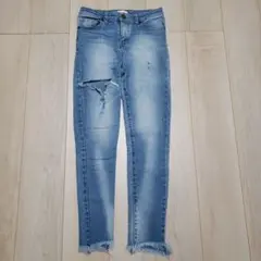 FUN スキニーデニム ダメージ加工 Mのサムネイル