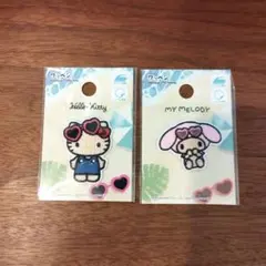 DAISO 日焼けキティ・マイメロワッペンセット