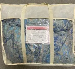 新品未使用 モリリン 羽毛掛けふとん シングル ブルー系
