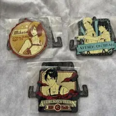 進撃の巨人 ラバーコースター3セット