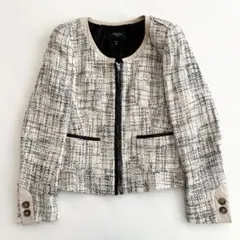 Weekend MaxMara ツイードジャケット 44 L ジップ ノーカラーのサムネイル